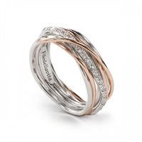 Anello Rubinia Rock Collection Filo Della Vita in Argento Diamante  Ct AN7ARBT-13 - AN7ARBT-16